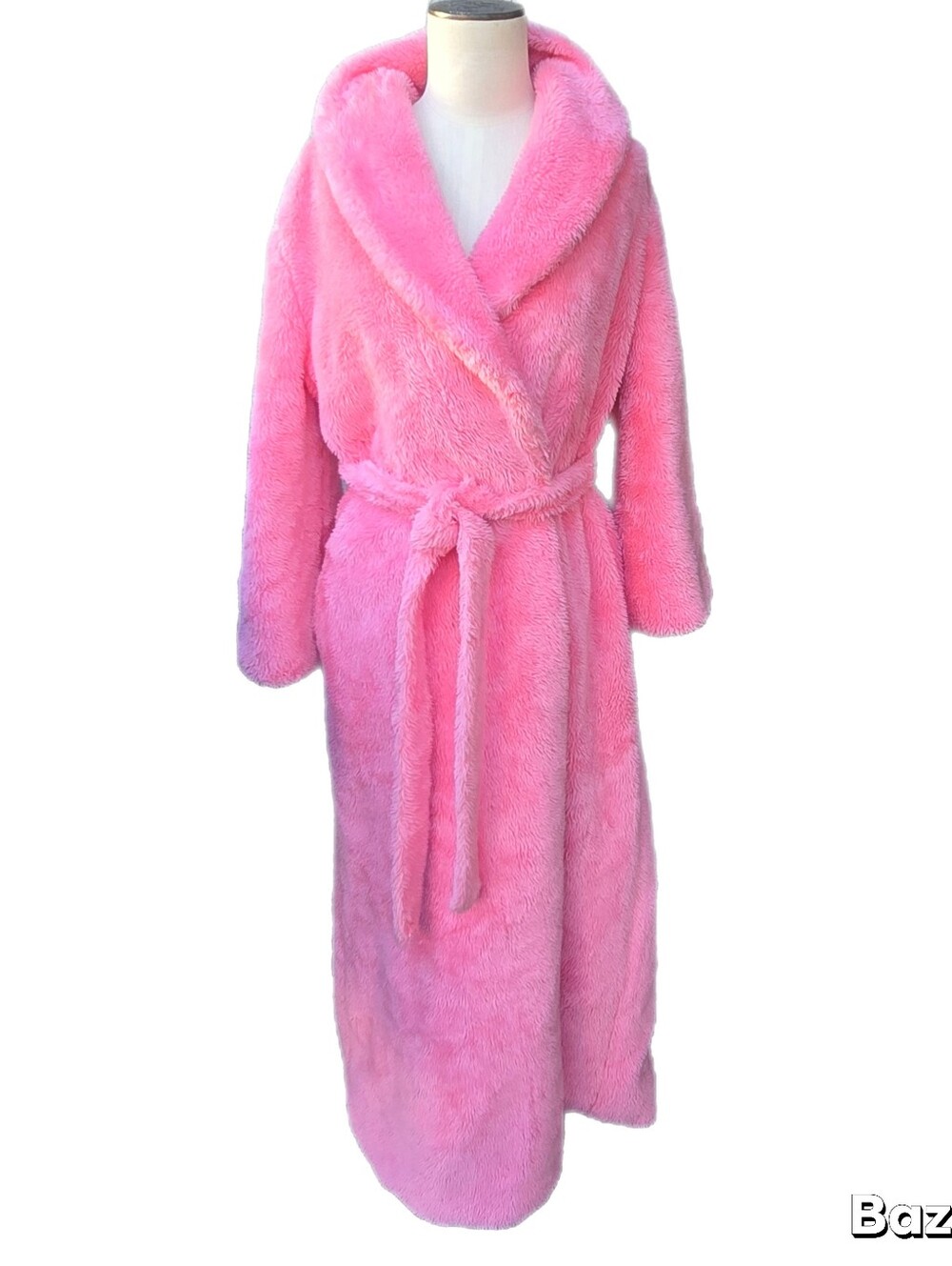 Vintage 70s Rhapsody Poodle Pink Bubblegum Pink Bathrobe